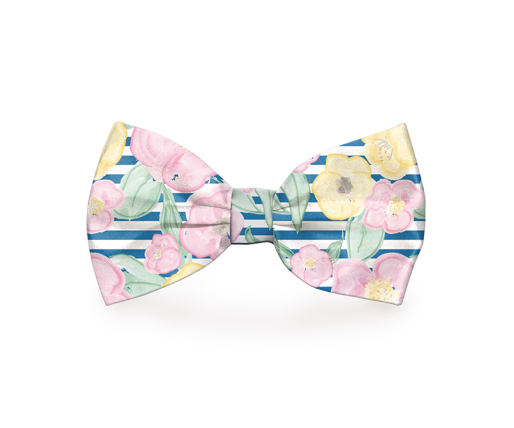 Pausora — Preppy Floral Pet Bow Tie