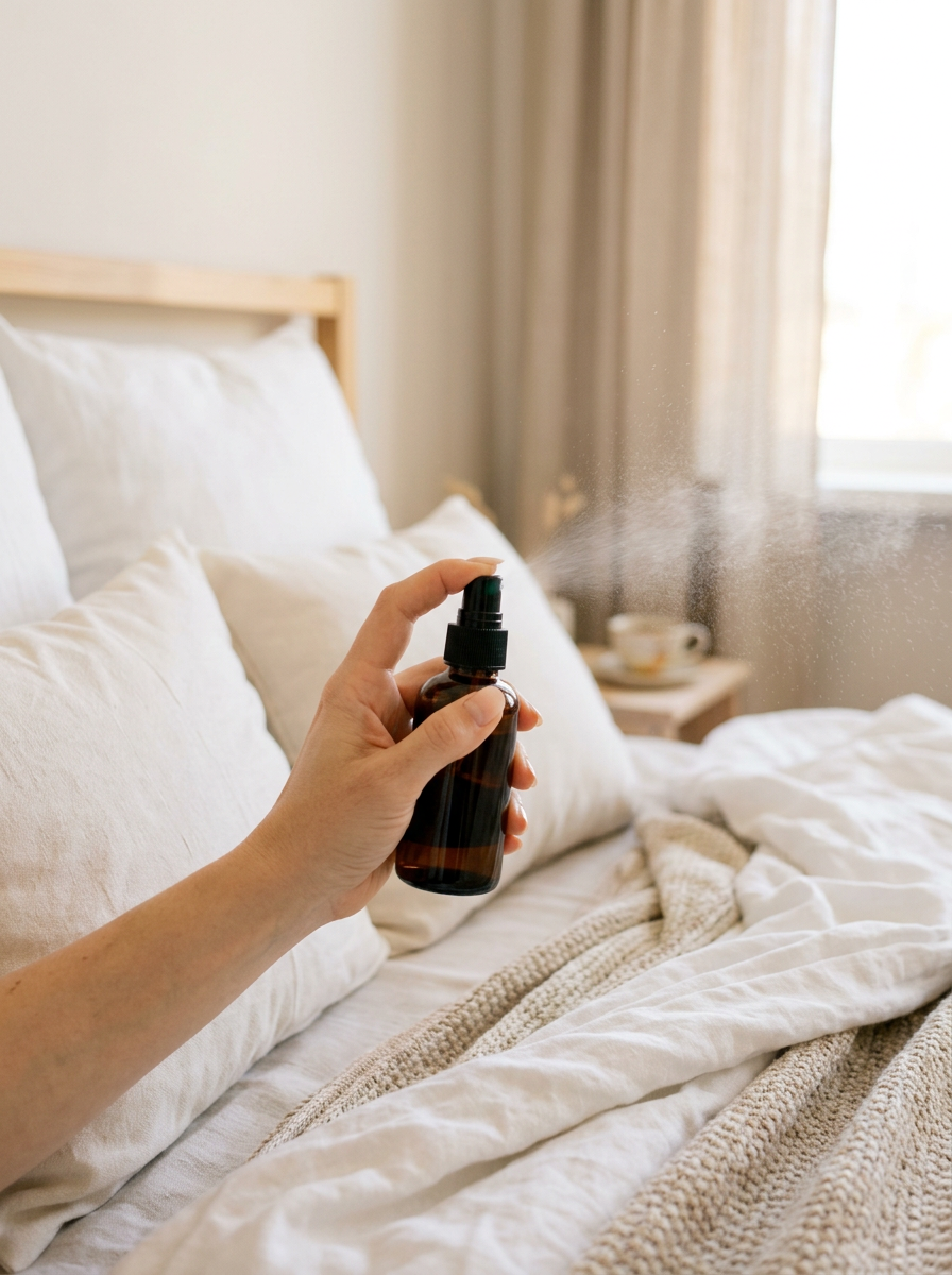 Pillow and linen mist lifestyle