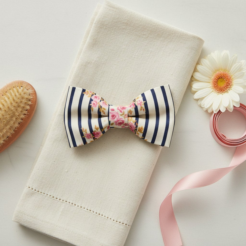 Preppy pet bow tie lifestyle
